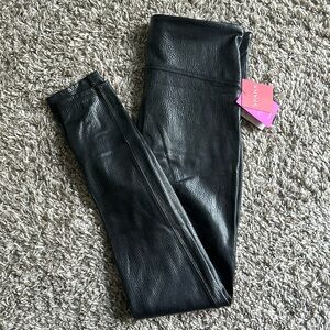 Spanx Faux Leather Leggings (M, charcoal)